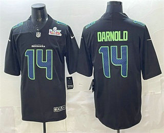 Seattle Seahawks #14 Sam Darnold Limited Black Super Bowl LX Fashion Vapor Jersey - Zenithce
