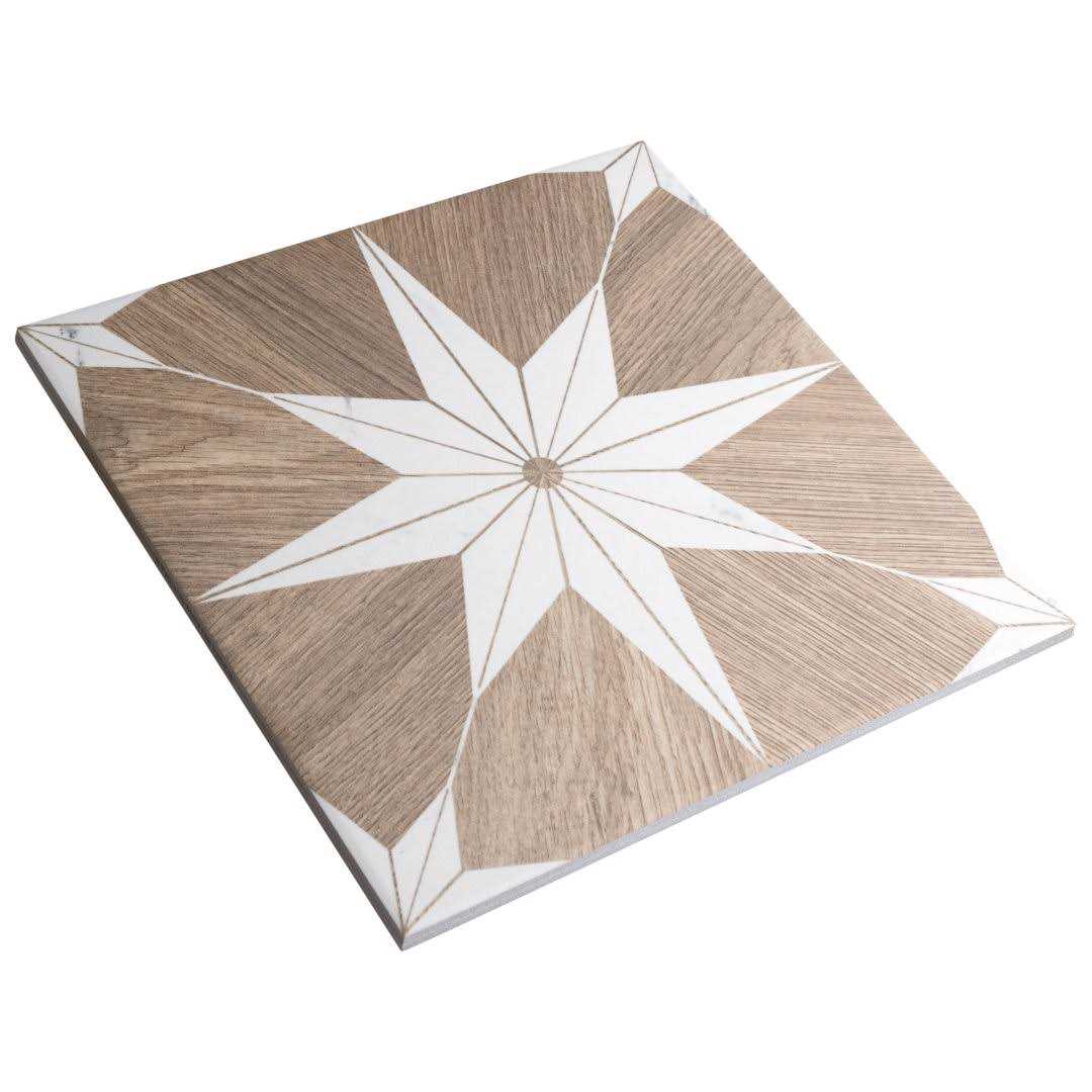 Merola Tile Llama Stella Loire 9-3/4 in. x 9-3/4 in. Porcelain Floor and Wall Tile - Zenithce