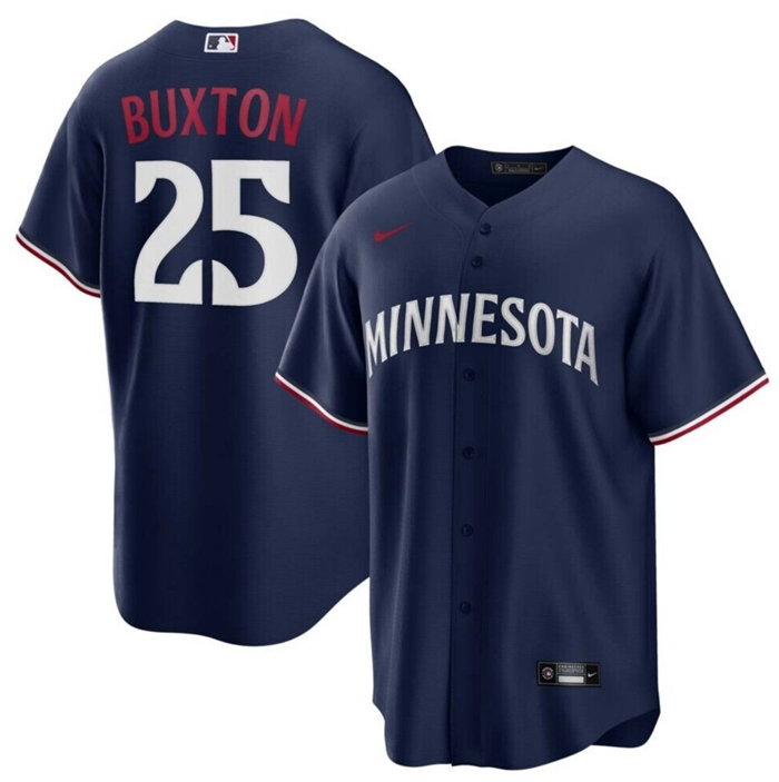 Minnesota Twins #25 Byron Buxton Navy Cool Base Stitched Jersey - Zenithce