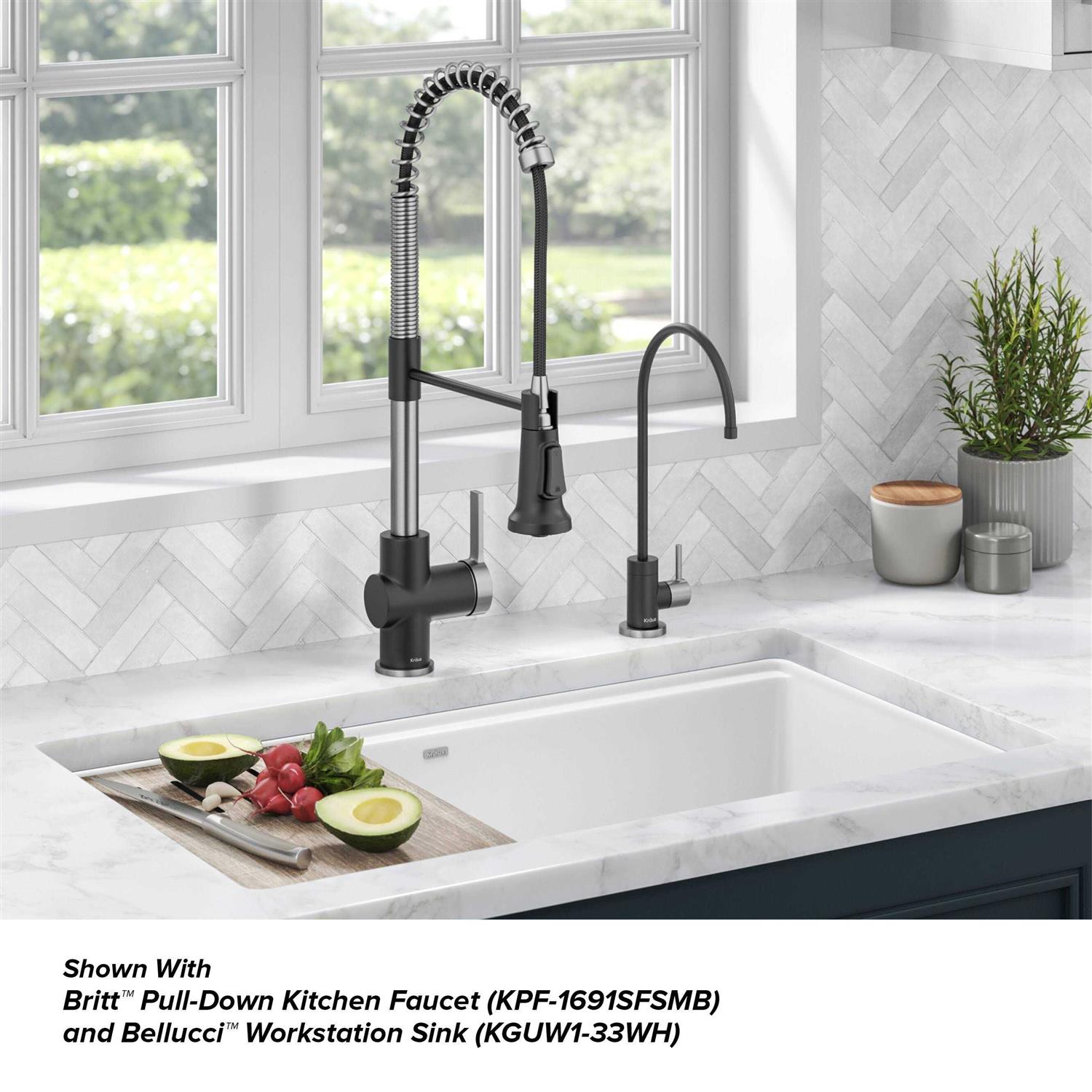 Kraus Purita 100% Lead-Free Kitchen Water Filter Faucet FF-100 - Zenithce