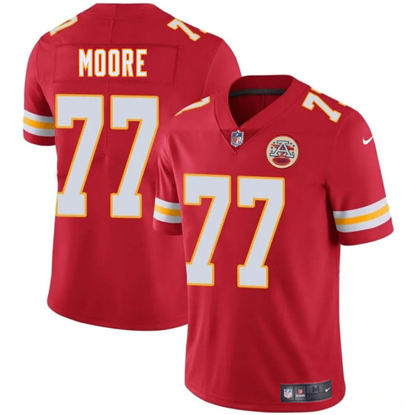 Kansas City Chiefs #77 Jaylon Moore Red 2025 Vapor Untouchable Limited Stitched Jersey - Zenithce