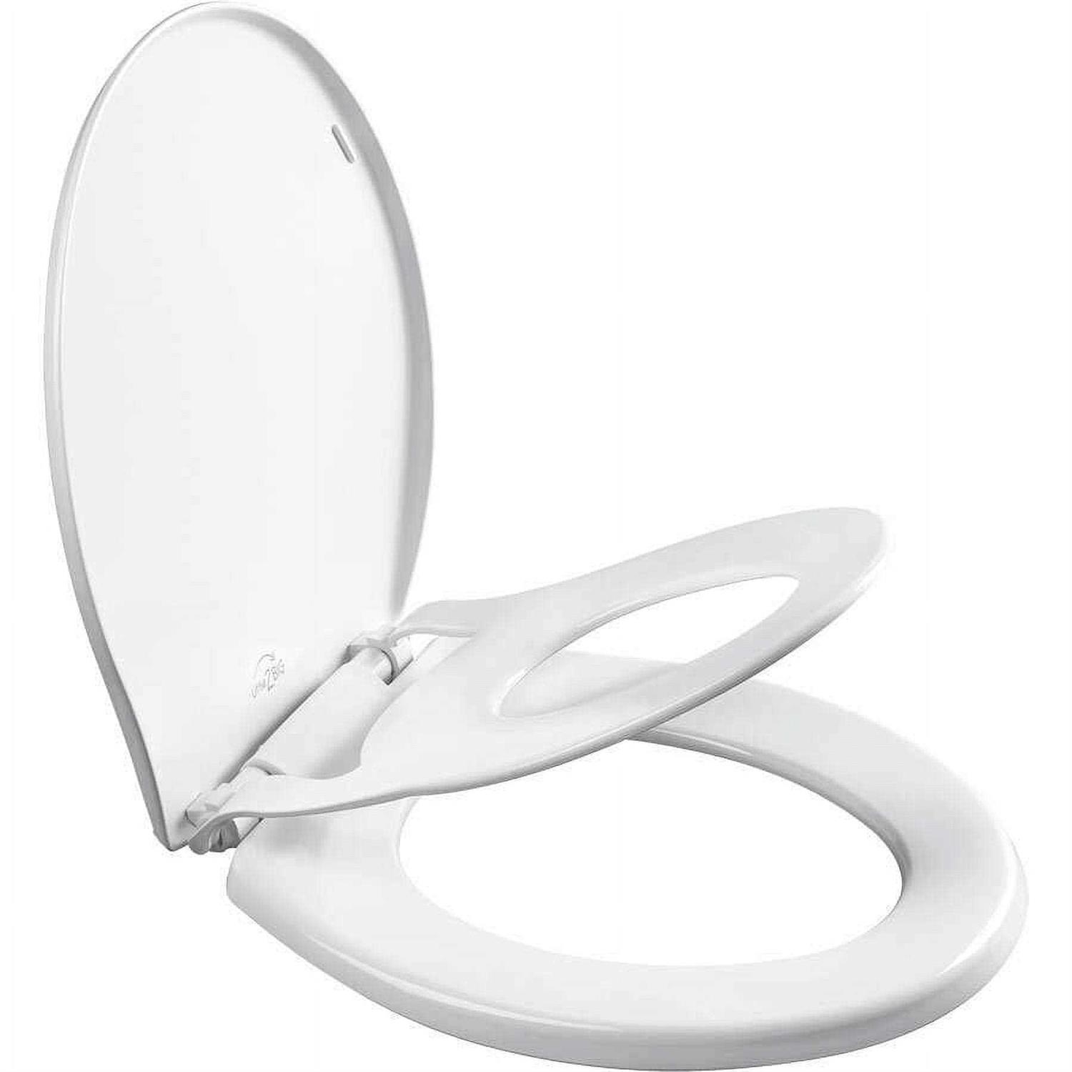 Mayfair Little2Big 000 Toilet Seat with Built-In Potty Training Seat, Slow-Close, and will Never Loosen - Zenithce