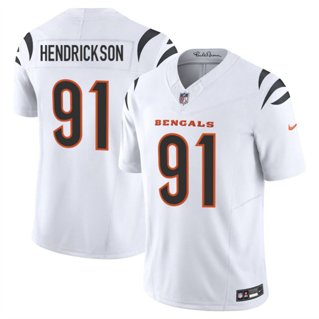 Cincinnati Bengals #91 Trey Hendrickson White 2025 F.U.S.E. Vapor Untouchable Limited Stitched Jersey - Zenithce
