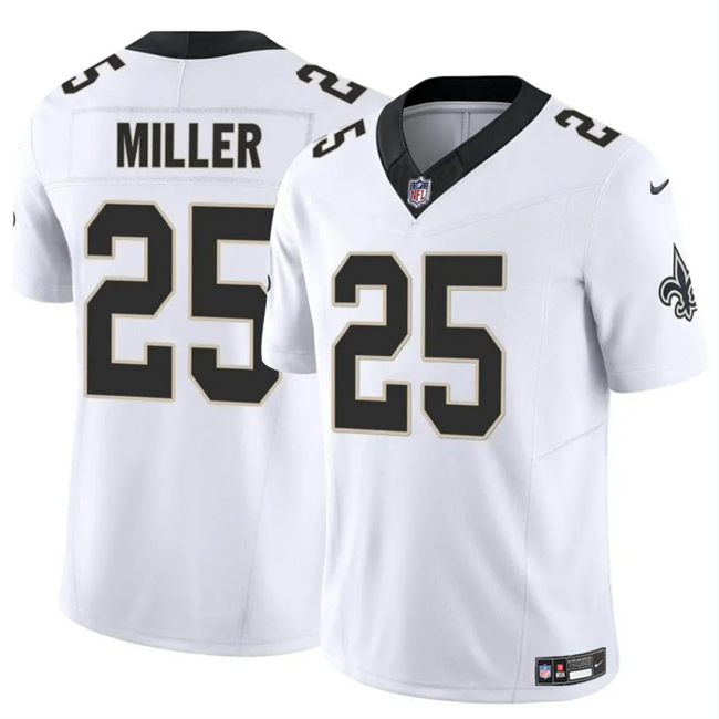 New Orleans Saints #25 Kendre Miller White Vapor Limited Stitched Jersey - Zenithce