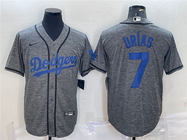 Los Angeles Dodgers #7 Julio Urías Gray Cool Base Stitched Jersey - Zenithce