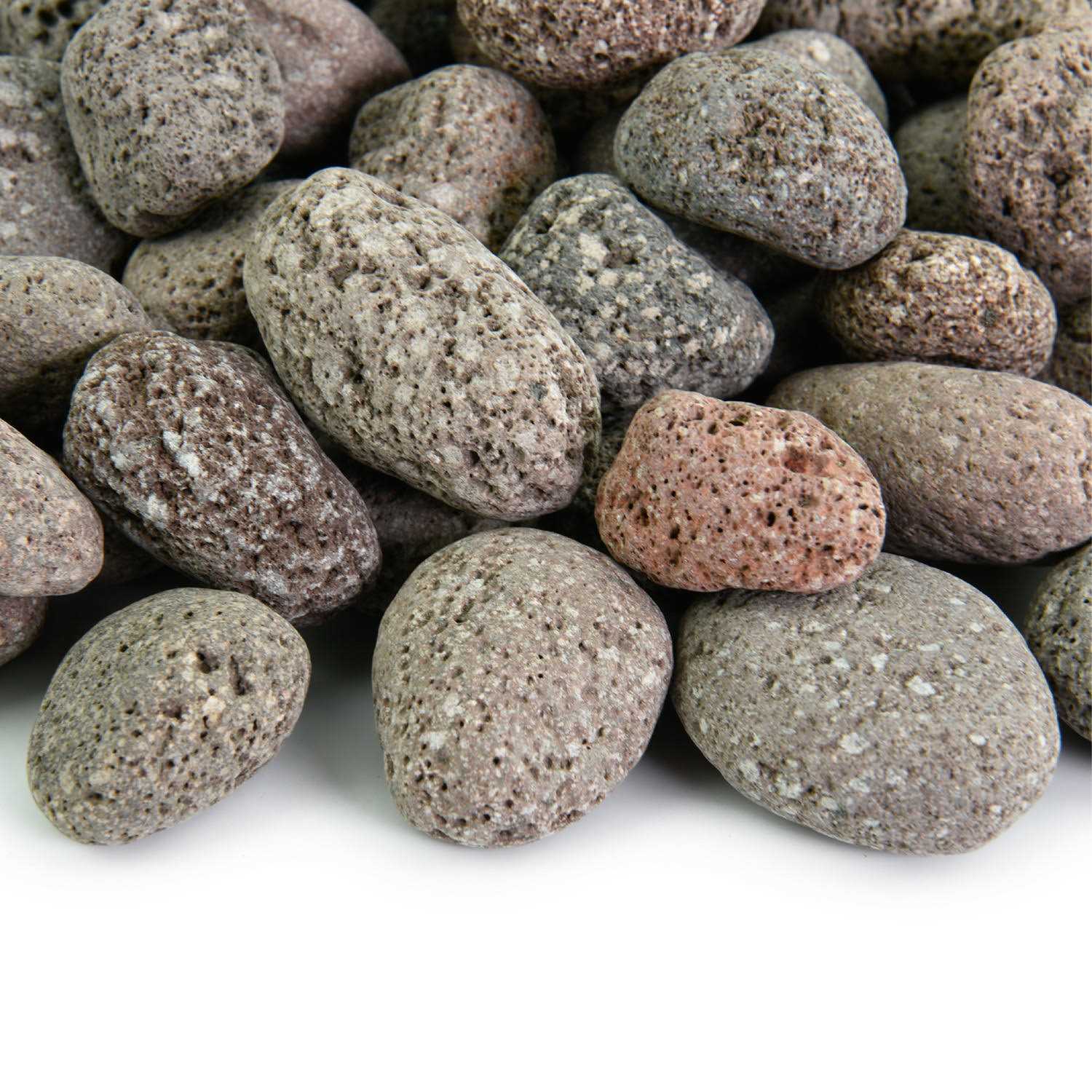 Fire Pit Essentials 10 lbs 2 in Round Lava Rock - Zenithce
