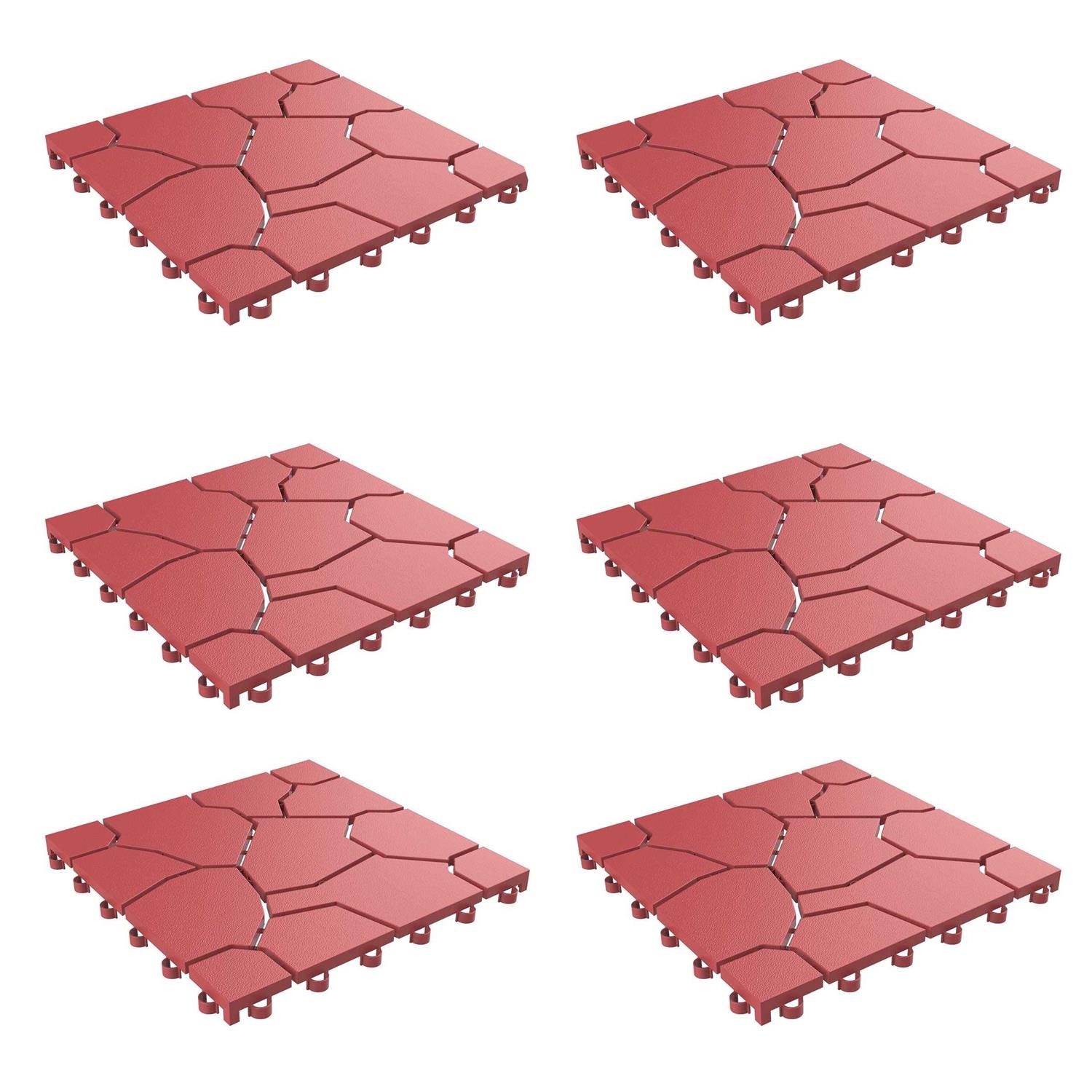 Pure Garden Patio & Deck Tiles-Interlocking Eco-Friendly Outdoor Flooring Pavers - Zenithce