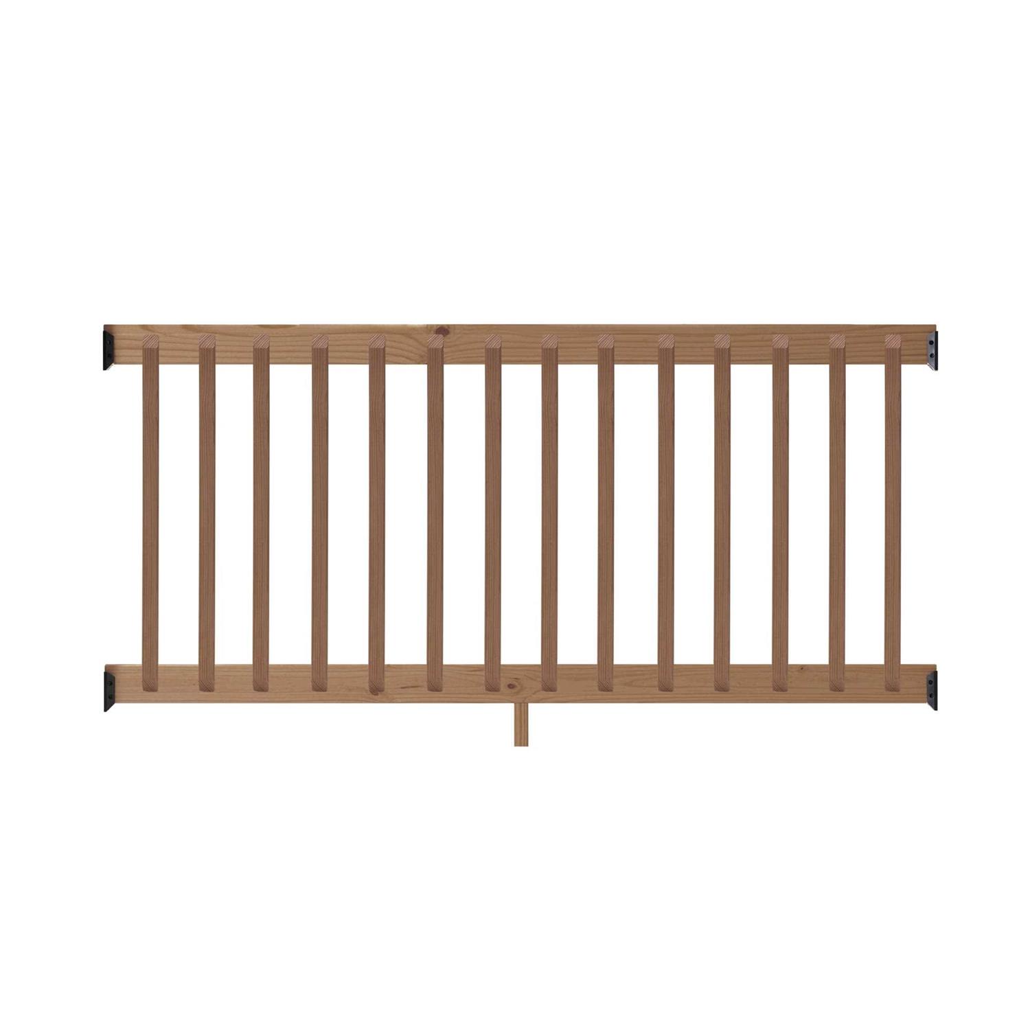 ProWood 6 ft Southern Yellow Pine Rail Kit with B2E Balusters - Zenithce