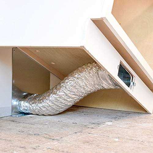 Toe Ductor Under Cabinet Toe Kick Ducting Kit - Zenithce