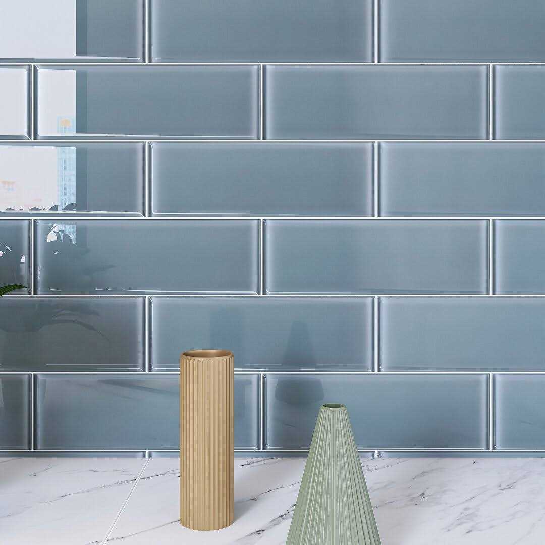 Crystile 4 x 12 Glass Mosaic Subway Tile Supreme Tile - Zenithce