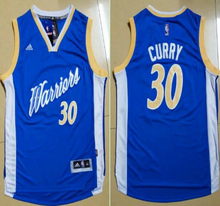 Golden State Warriors #30 Stephen Curry Revolution 30 Swingman 2015 Christmas Day Blue Jersey - Zenithce