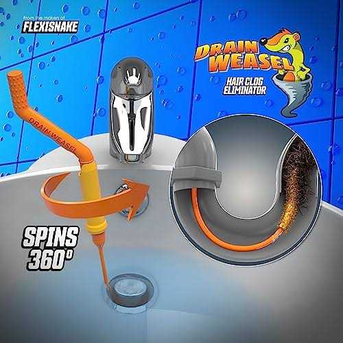 Flexisnake Drain Weasel Sink Snake Cleaner - Zenithce