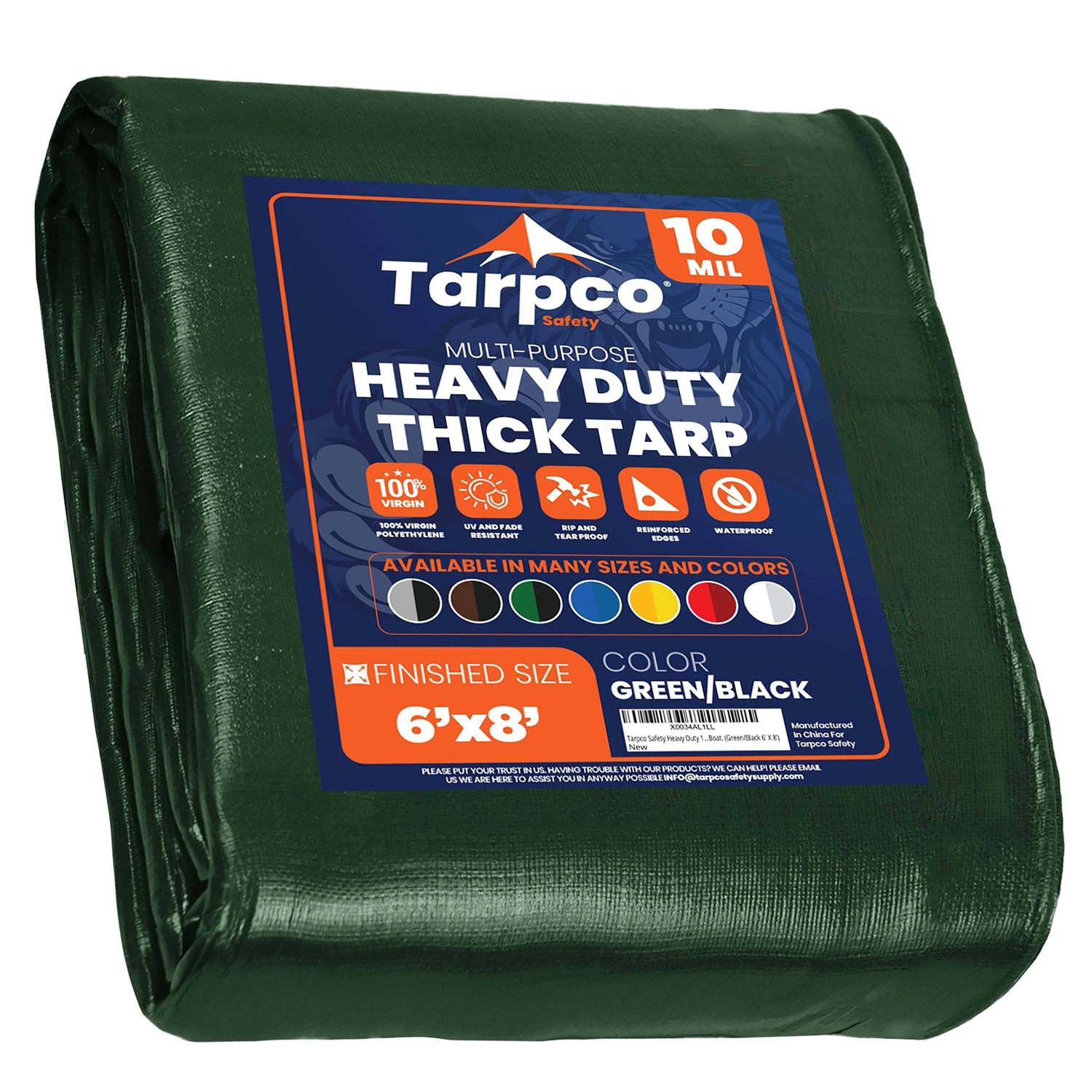 Tarpco Safety Heavy Duty Mil Tarp Cover - Zenithce
