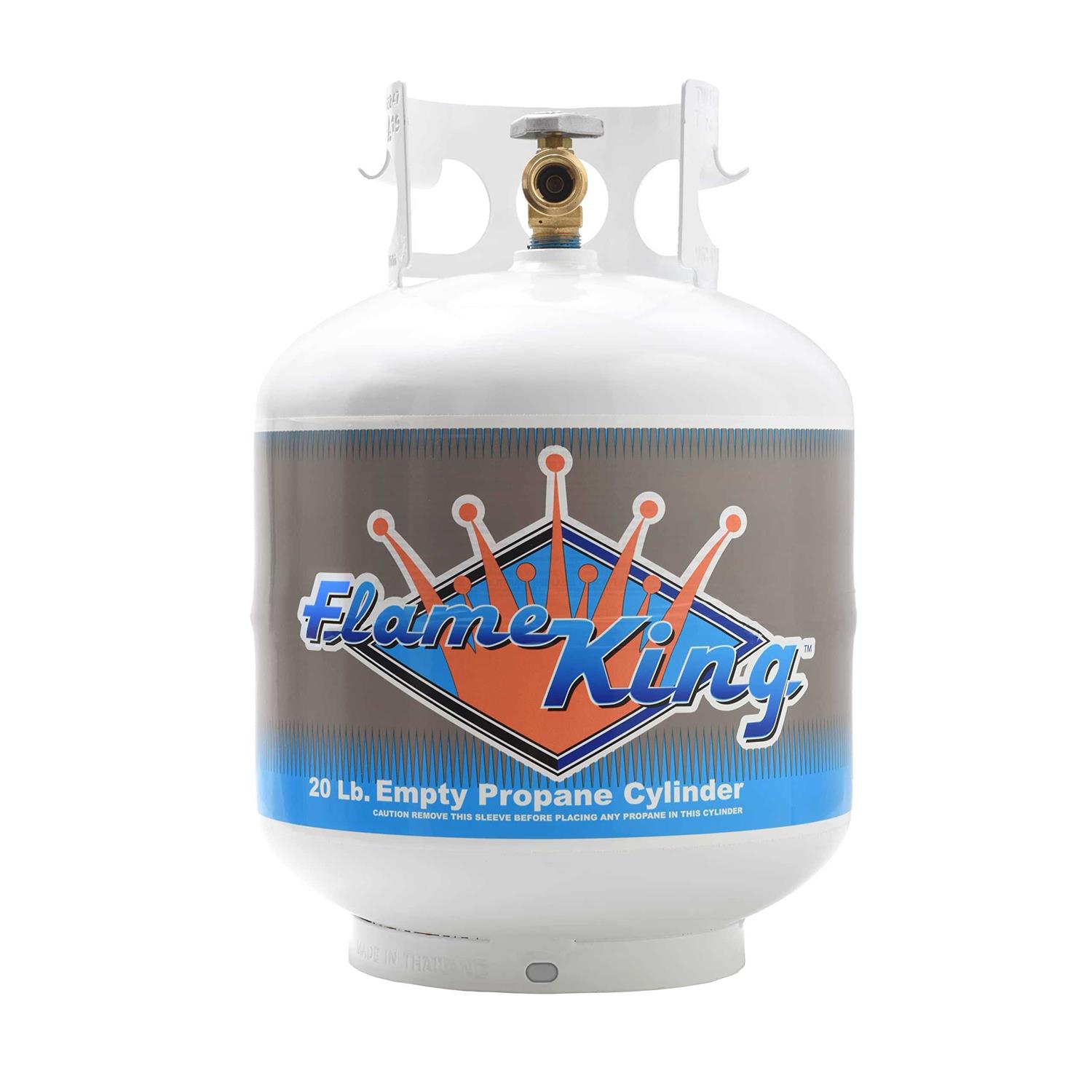 Flame King Ysn1lbkt-14 1LB Empty Propane Welding Cylinder Tank Kit and CGA600 Connection - Zenithce
