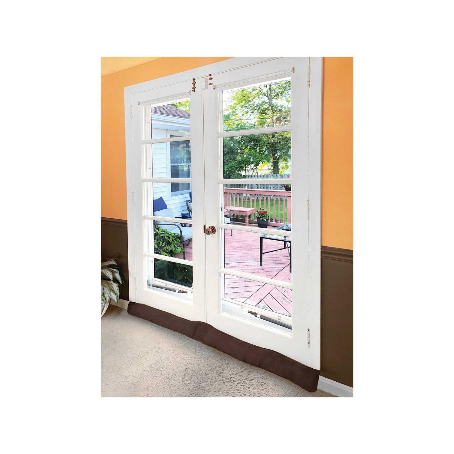 Home District French Door Draft Dodger Weighted Door and Window Breeze Guard - Zenithce
