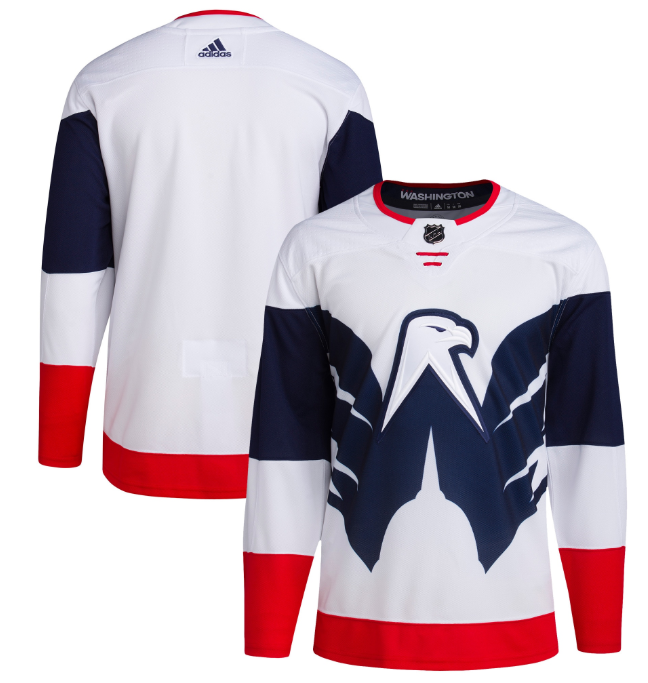 Washington Capitals Blank White Navy Stadium Series Stitched Jersey - Zenithce