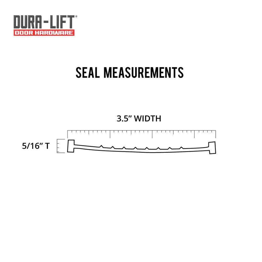 DURA-LIFT Garage Door Double-T Rubber Weather Seal DLSR9 - Zenithce