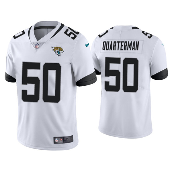 Jacksonville Jaguars #50 Shaquille Quarterman White Vapor Untouchable Limited Stitched Jersey - Zenithce