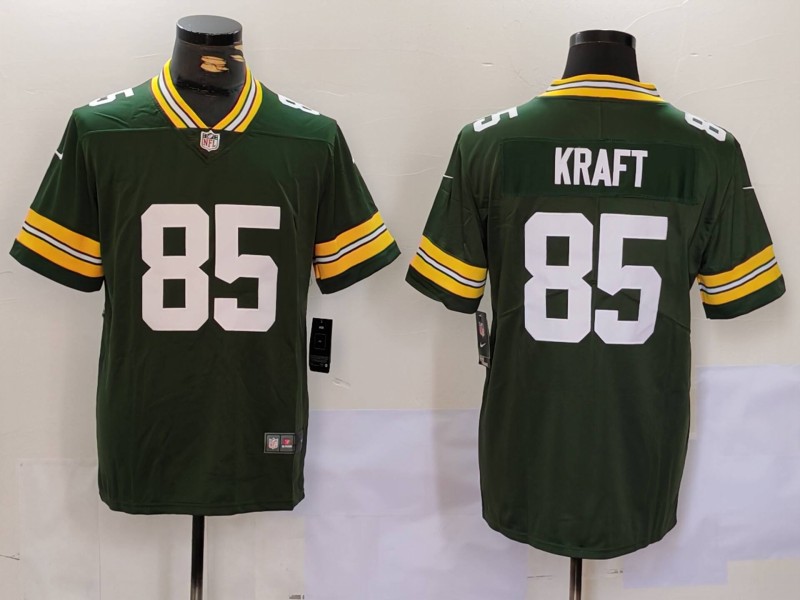 Green Bay Packers #85 Tucker Kraft Green Vapor Untouchable Stitched Jersey - Zenithce