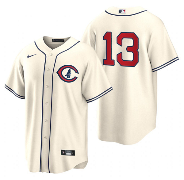 Chicago Cubs #13 David Bote 2022 Cream Field Of Dreams Cool Base Stitched Jersey - Zenithce