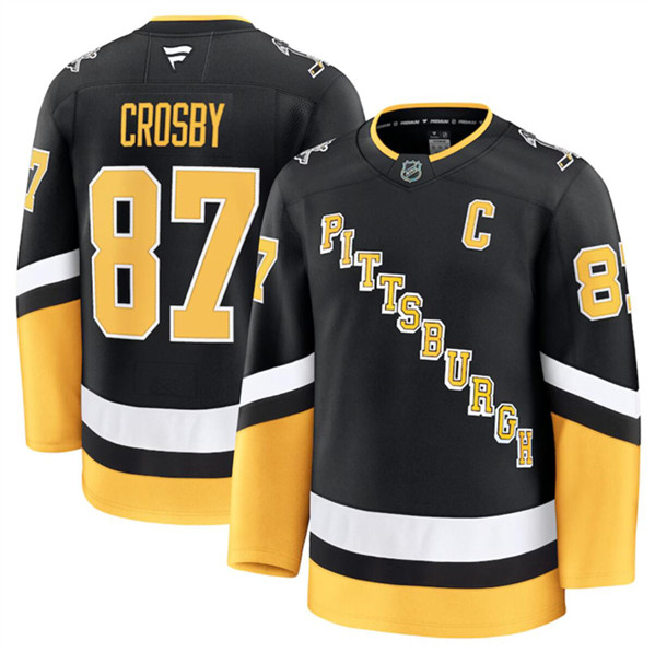 Pittsburgh Penguins #87 Sidney Crosby Black 2024-25 Alternate Stitched Jersey - Zenithce