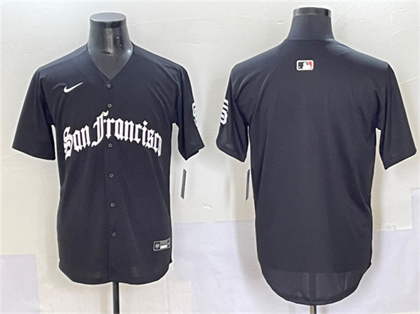 San Francisco Giants Blank Black 'Gothic Fog Edition' Vapor Premier Limited Stitched Jersey - Zenithce