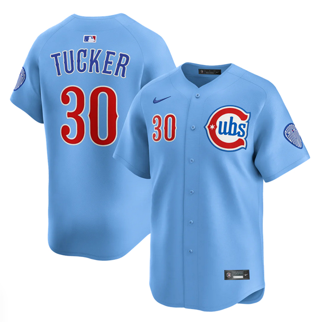 Chicago Cubs #30 Kyle Tucker Blue 2024 25 2nd Alternate Limited Stitched Jersey - Zenithce