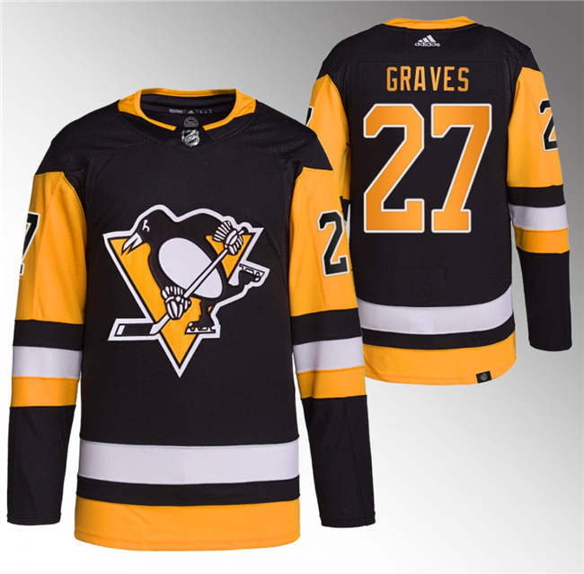 Pittsburgh Penguins #27 Ryan Graves Black Stitched Jersey - Zenithce