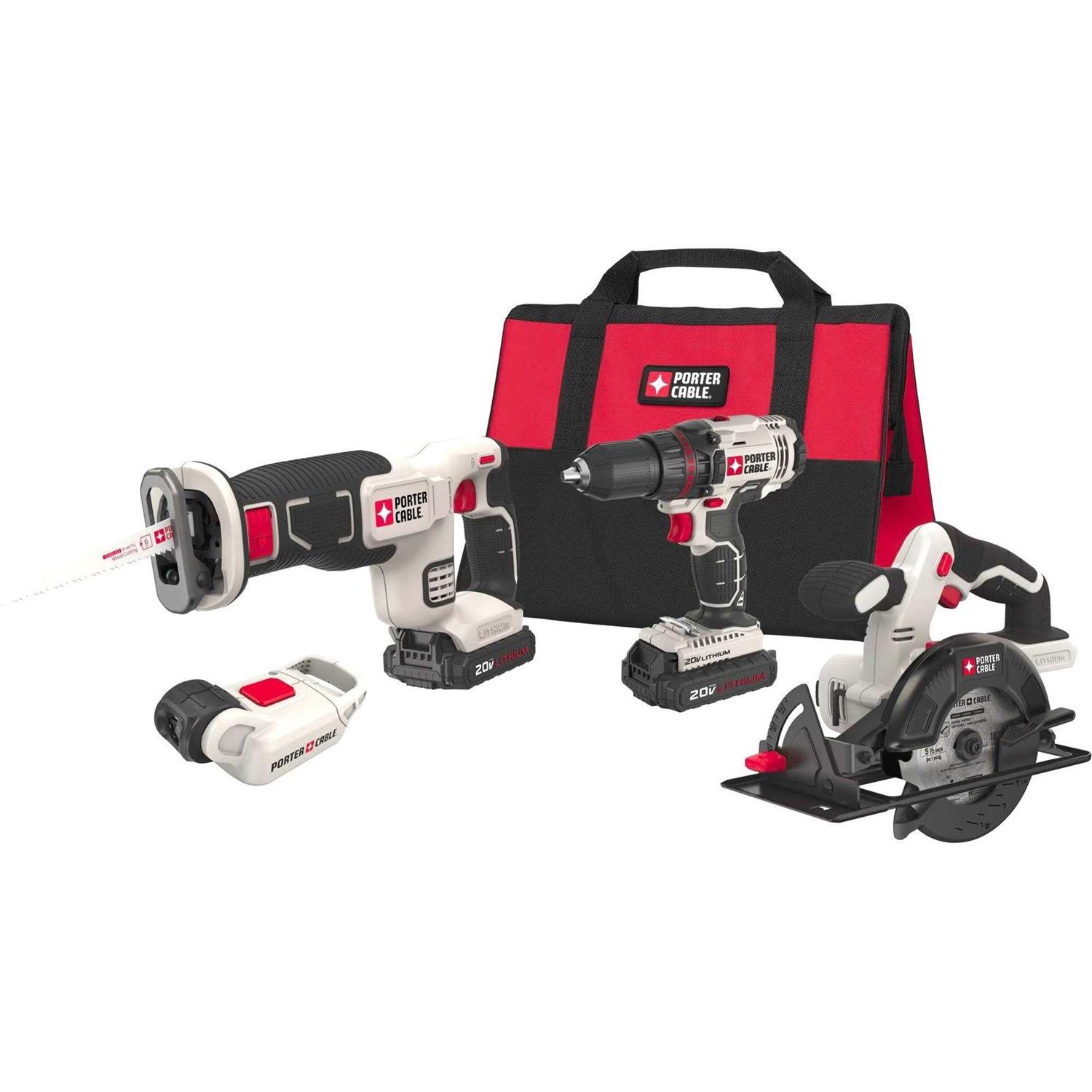 Porter-Cable PCCK6118 20V Max Lithium Ion 8-Tool Combo Kit - Zenithce