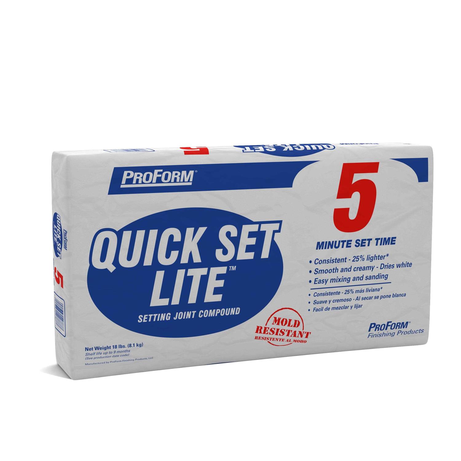 Proform Quick Set Lite Lightweight Drywall Joint Compound - Zenithce