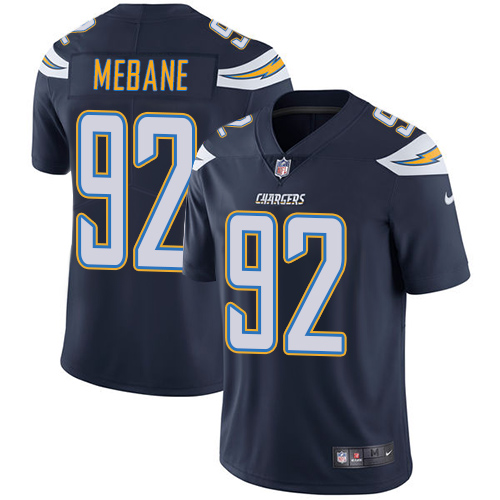 Los Angeles Chargers #92 Brandon Mebane Navy Blue Vapor Untouchable Limited Stitched Jersey - Zenithce