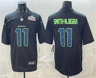 Seattle Seahawks #11 Jaxon Smith-Njigba Limited Black Super Bowl LX Fashion Vapor Jersey - Zenithce