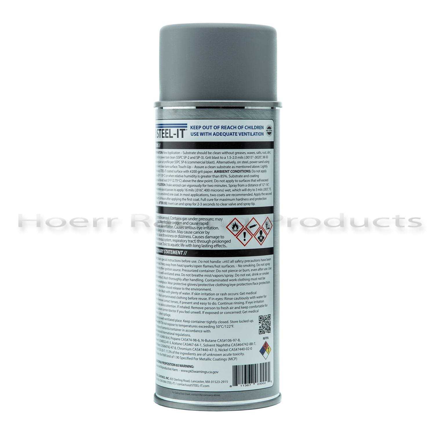 Steel-It Black Polyurethane 14oz Can - Zenithce