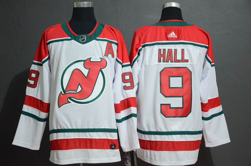 New Jersey Devils #9 Taylor Hall White Stitched Jersey - Zenithce