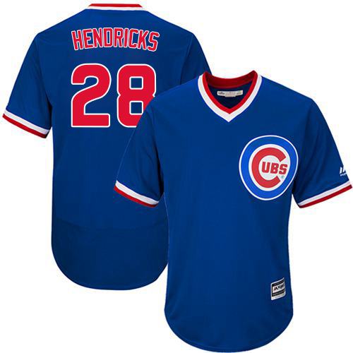 Cubs #28 Kyle Hendricks Blue Flexbase Authentic Collection Cooperstown Stitched Jersey - Zenithce