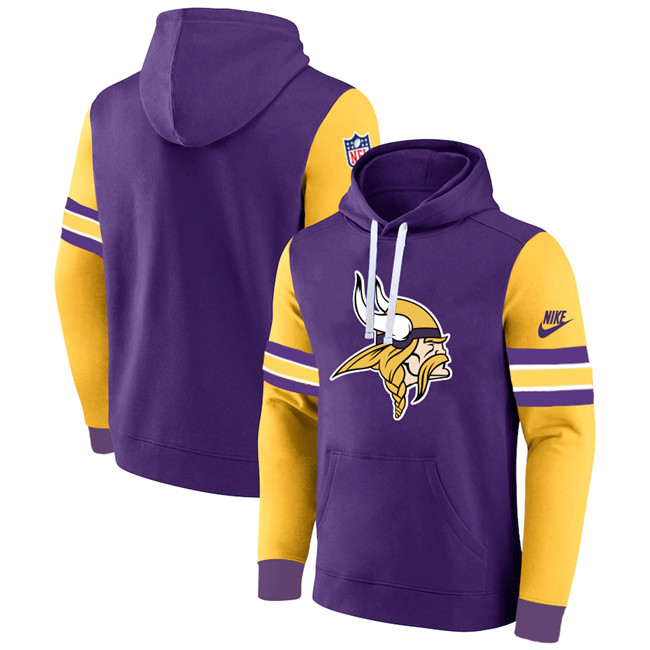 Minnesota Vikings Purple Yellow Pullover Hoodie - Zenithce