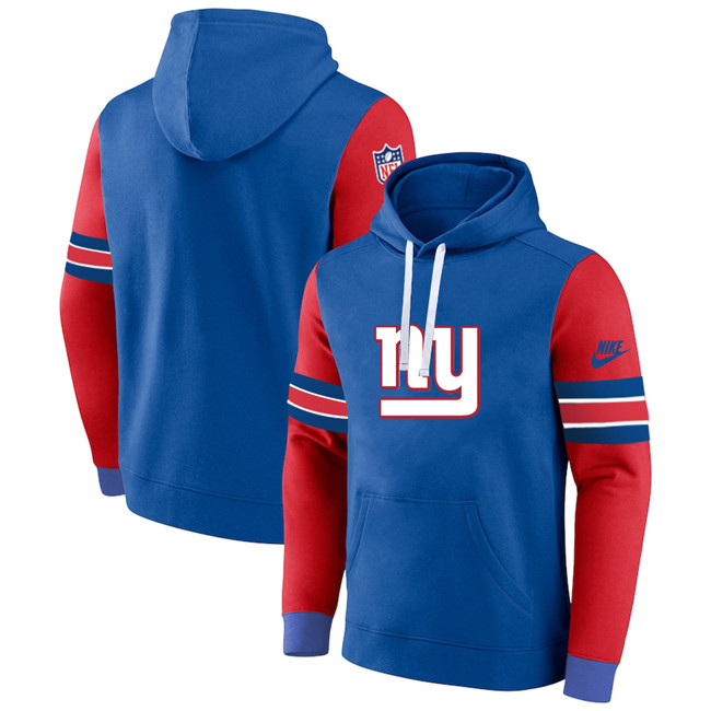 New York Giants Royal Red Pullover Hoodie - Zenithce