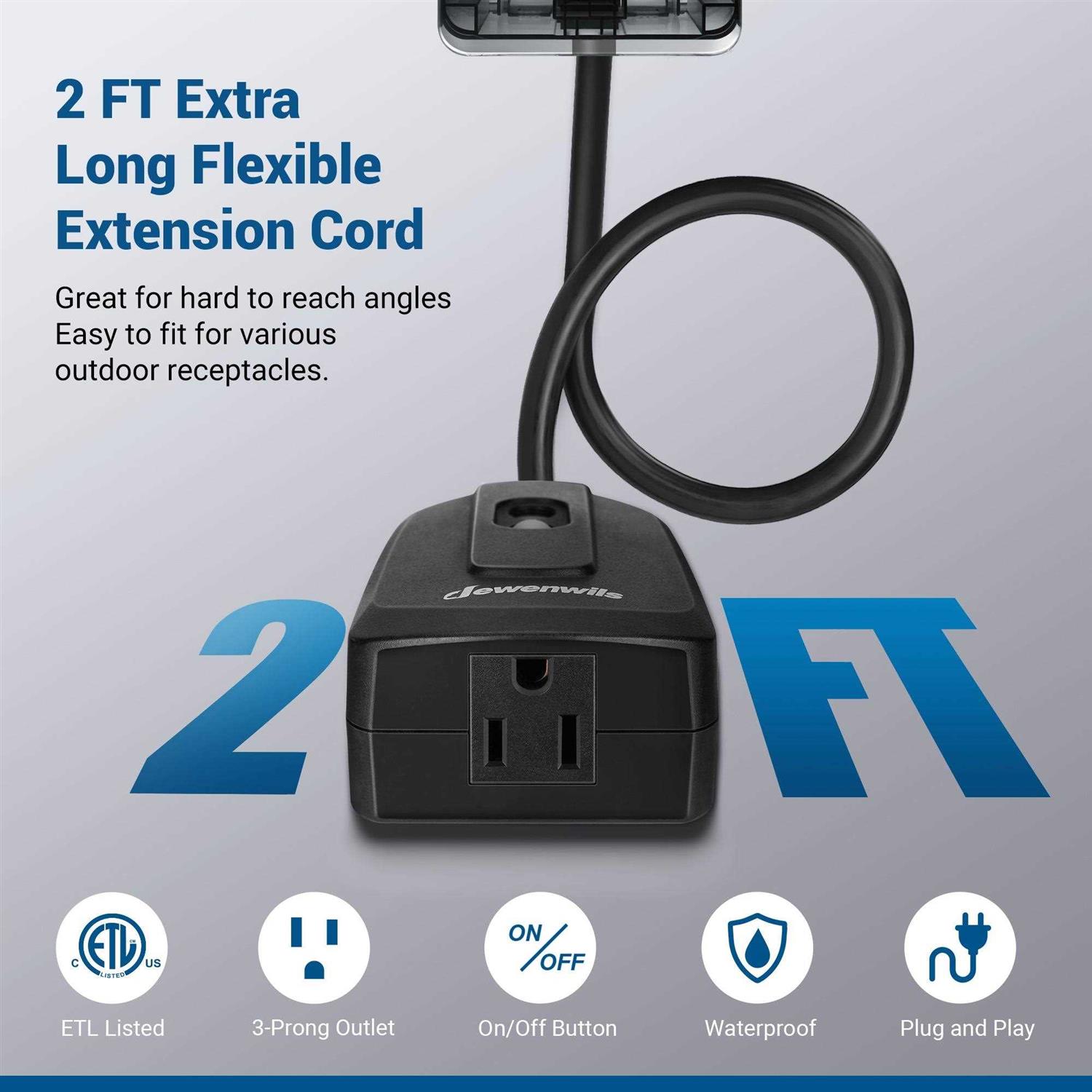 Dewenwils Metal Extension Cord Reel 30 ft Retractable Extension Cord 16awg/3c Sjtw Power Cord - Zenithce