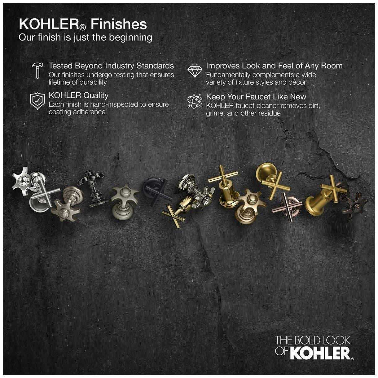 Kohler K-98347-CP Awaken Fixed Wall holder - Zenithce