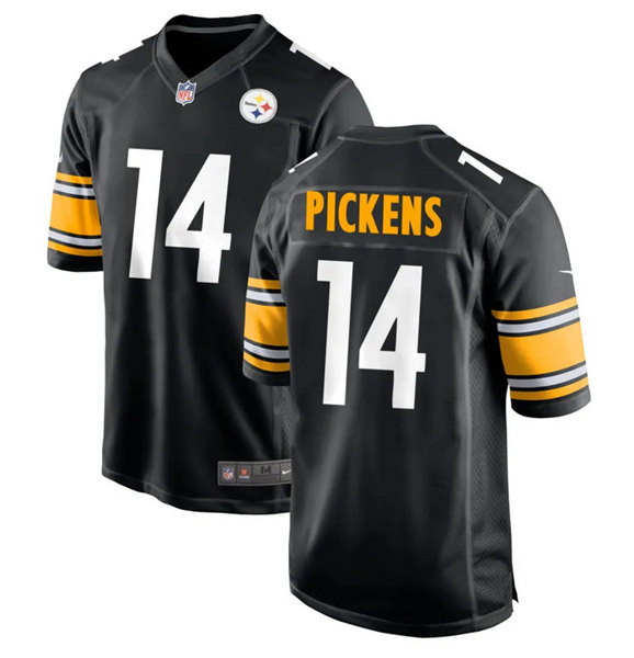Pittsburgh Steelers #14 George Pickens Black Stitched Jersey - Zenithce