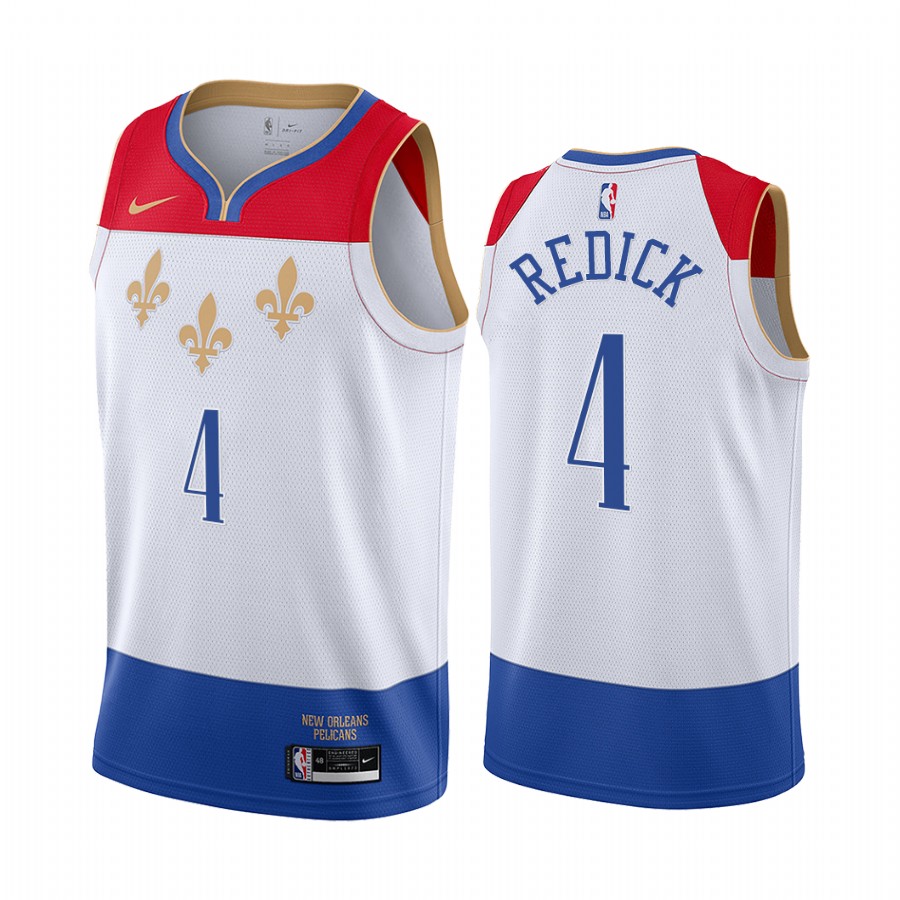 Pelicans #4 JJ Redick White Swingman 2020-21 City Edition Jersey - Zenithce