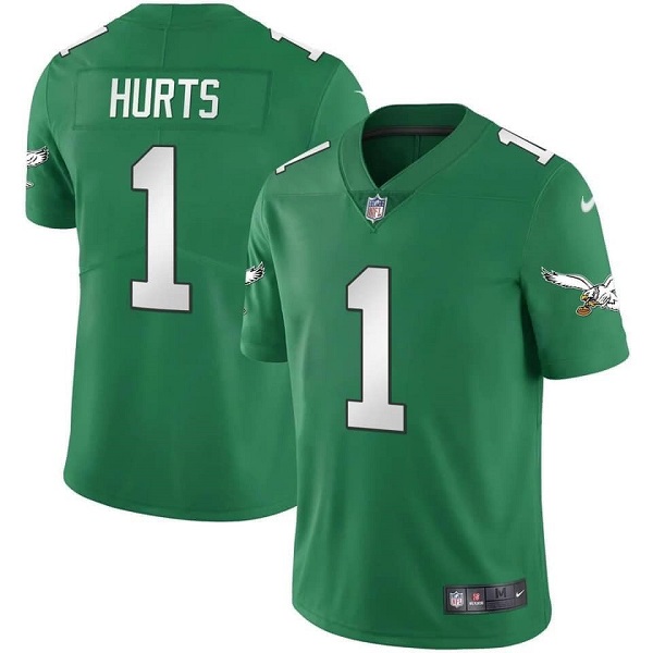 Philadelphia Eagles #1 Jalen Hurts Green Vapor Limited Stitched Jersey - Zenithce