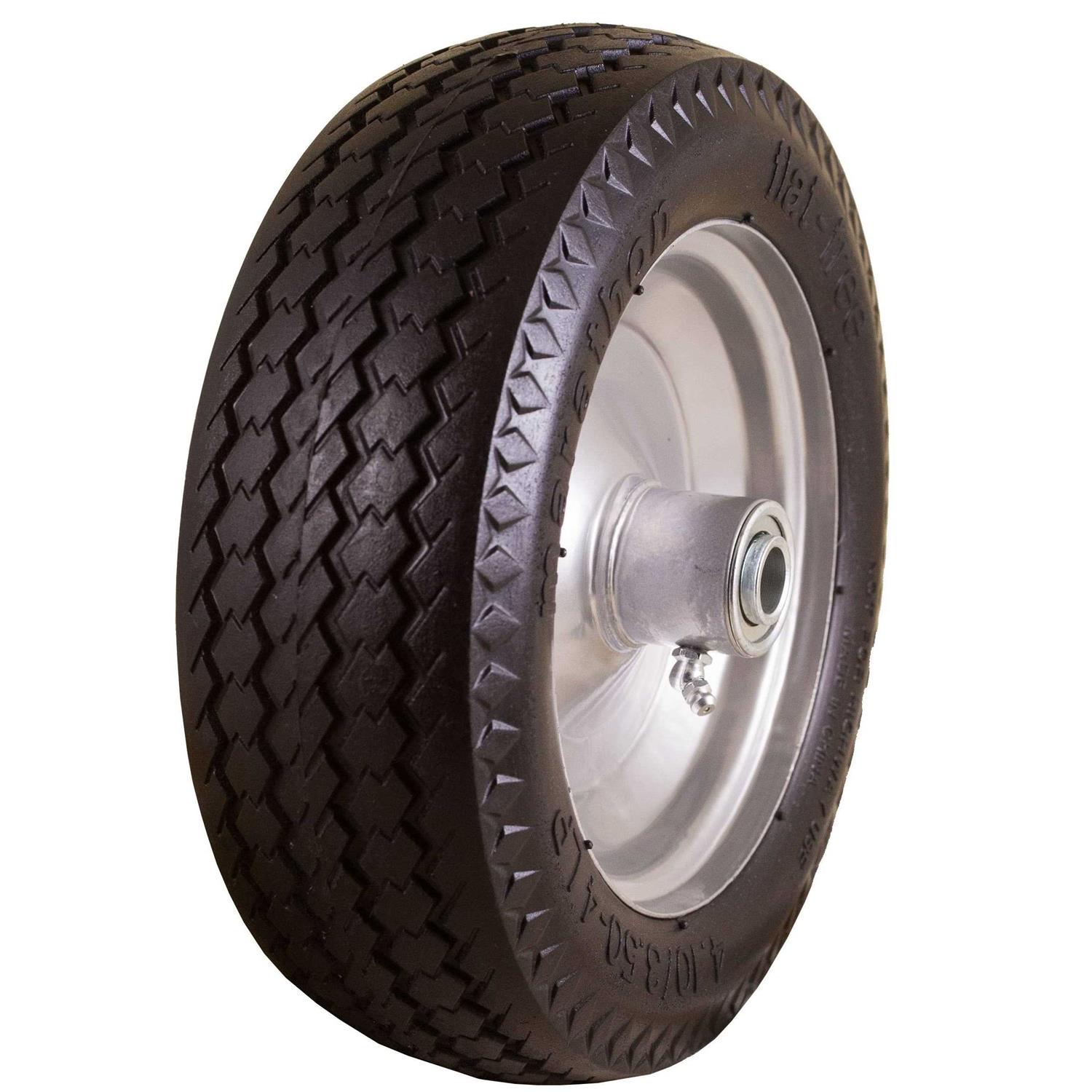 Marathon 10Inch Flat-Free Tire on Steel Wheel — 3.00-4 Tire 30070-NTE - Zenithce