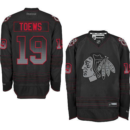Blackhawks #19 Jonathan Toews Black Accelerator Stitched Jersey - Zenithce