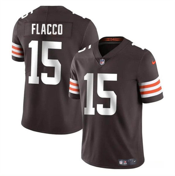 Cleveland Browns #15 Joe Flacco Brown Vapor Untouchable Limited Stitched Jersey - Zenithce