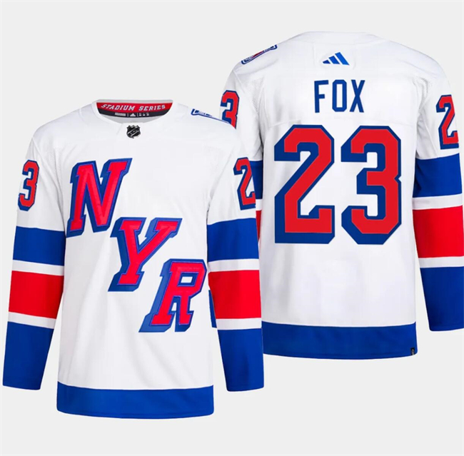 New York Rangers #23 Adam Fox White 2024 Stadium Series Stitched Jersey - Zenithce