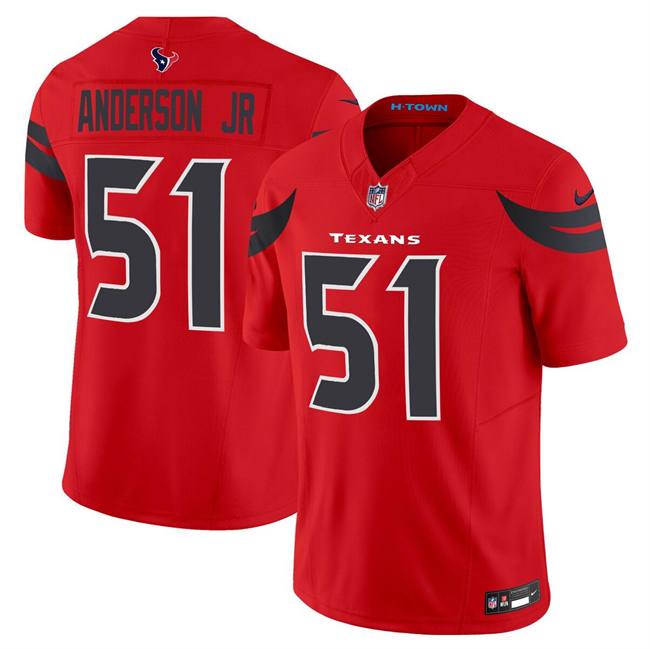 Houston Texans #51 Will Anderson Jr. Red 2024 Alternate Vapor F.U.S.E. Limited Stitched Jersey - Zenithce