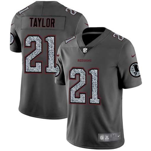 Washington Redskins #21 Sean Taylor 2019 Gray Fashion Static Limited Stitched Jersey - Zenithce