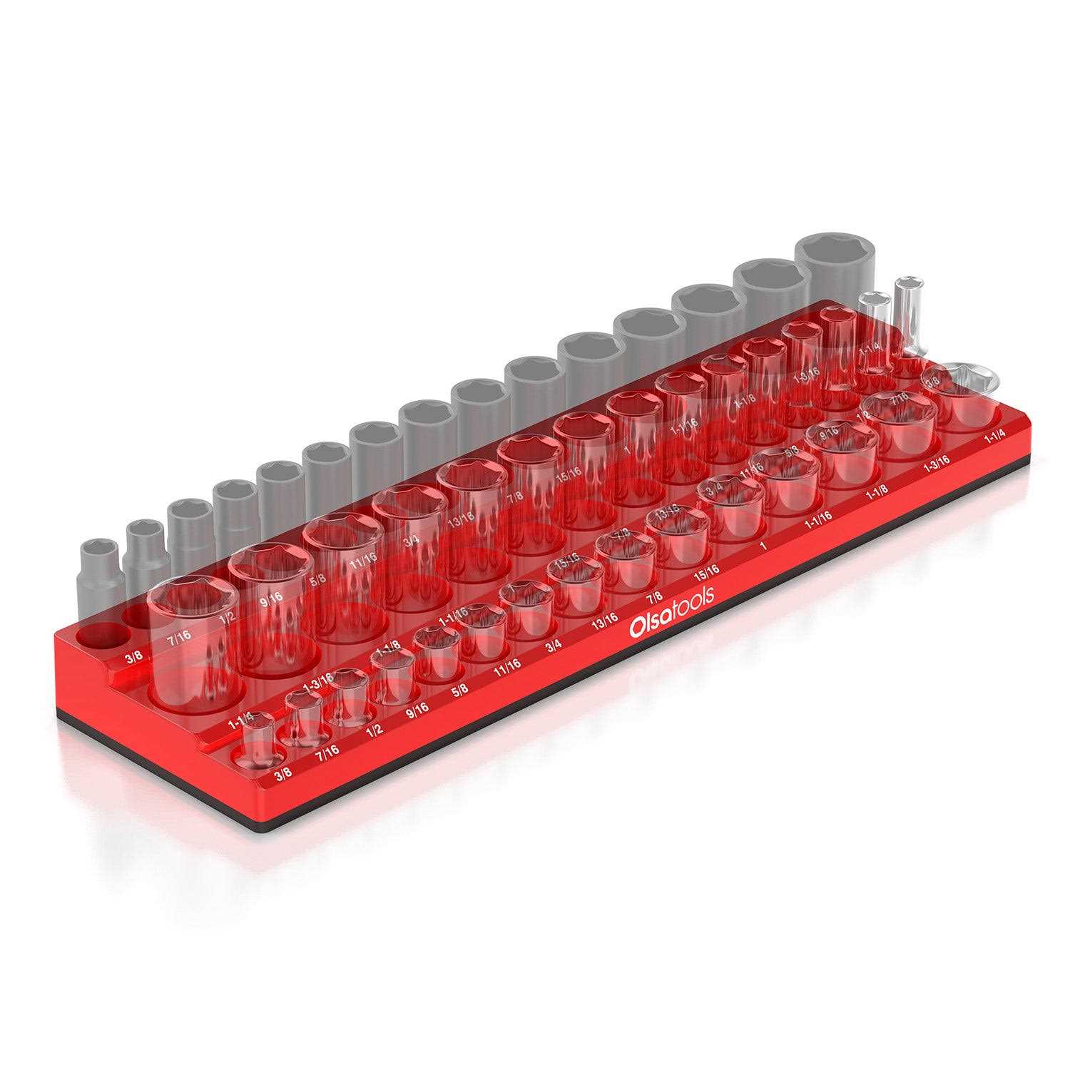 Olsa Tools 3-Row Magnetic Socket Holder Designed in Canada - Zenithce