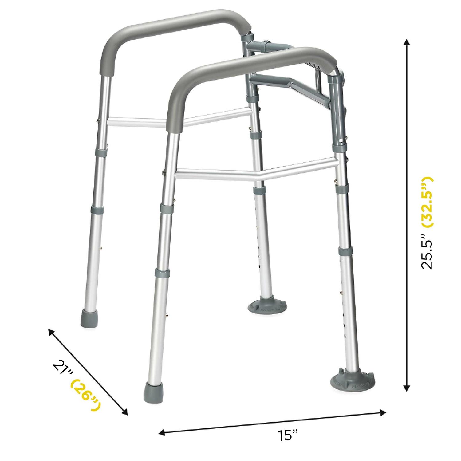 Toilet Safety Frame & Rails Stability Bathroom Handrails Assist Grab Bar Handles & Railings for Elderly - Zenithce